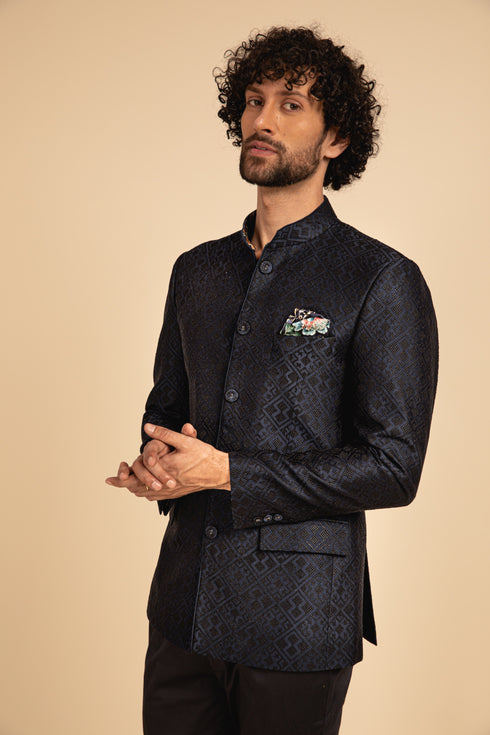 Delicate Kairos Bandhgala Set